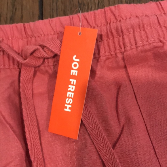 3 for $35! Dusty pink brand new Joe Fresh tie shorts - Picture 5 of 7